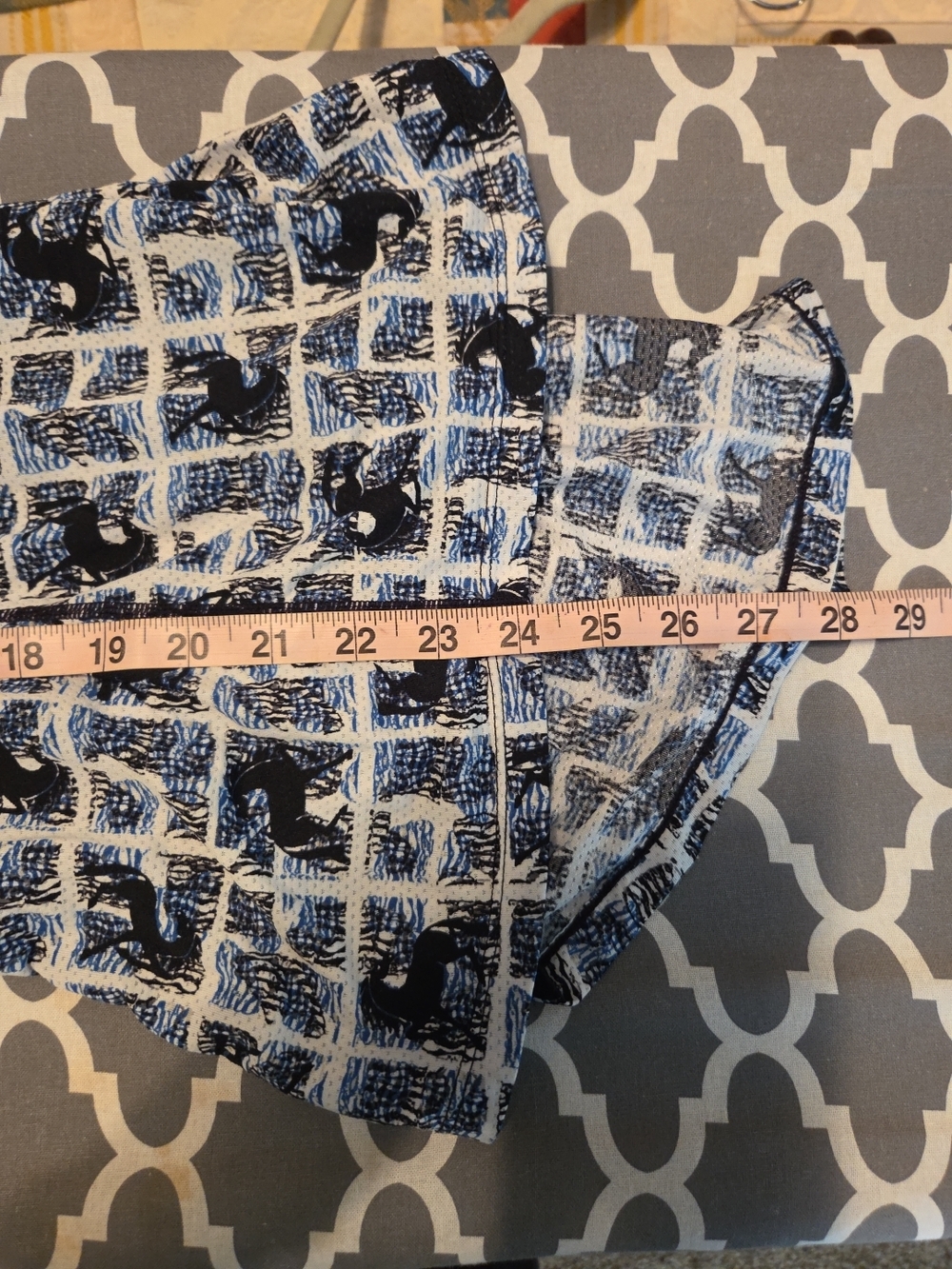 Kerrits Navy and White Patterned Sleeveless Performance Tank - Picture 6 of 6